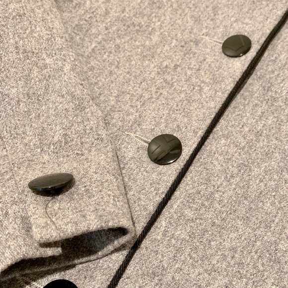 Vintage Cropped Wool Jacket with Black Trim 6P - Picture 5 of 7